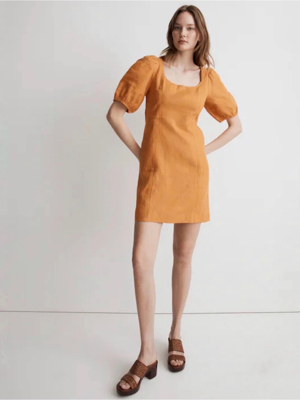 Madewell Maisie Linen Mini Dress